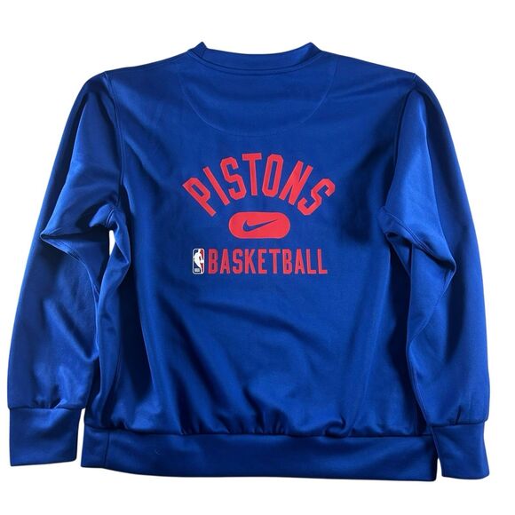 Nike Detroit Pistons Team Issued Blue Shooting Shirt Men’s LT Engineered Dri Fit - Picture 3 of 10